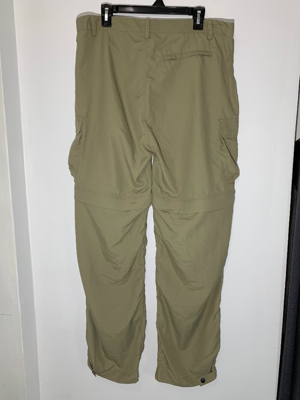 Sierra Designs Mens Convertible Cargo Hiking Pants Zip Off Shorts Tan Light